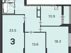 3-комнатная квартира: Москва, Люблинская улица, 80к7 (84.6 м) - Фото 0