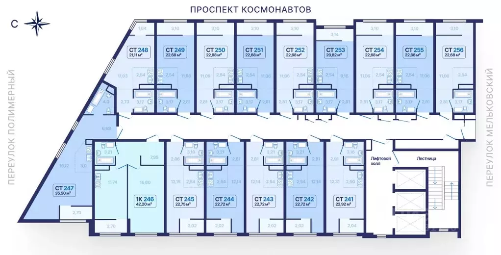 Студия Свердловская область, Екатеринбург просп. Космонавтов, 9 (22.72 ... - Фото 2