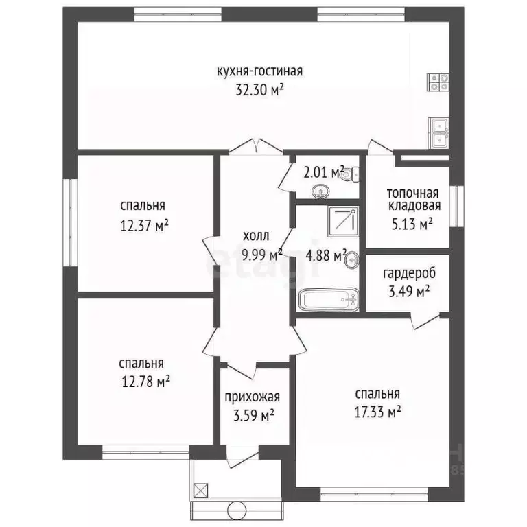 Дом в Самарская область, Волжский район, Смышляевка городское ... - Фото 2