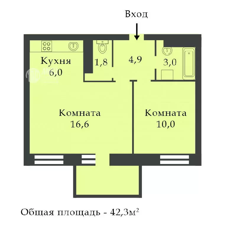 Продается 2-комнатная квартира - Фото 2