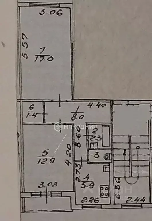 2-к кв. Челябинская область, Челябинск Комсомольский просп., 81 (48.7 ... - Фото 2