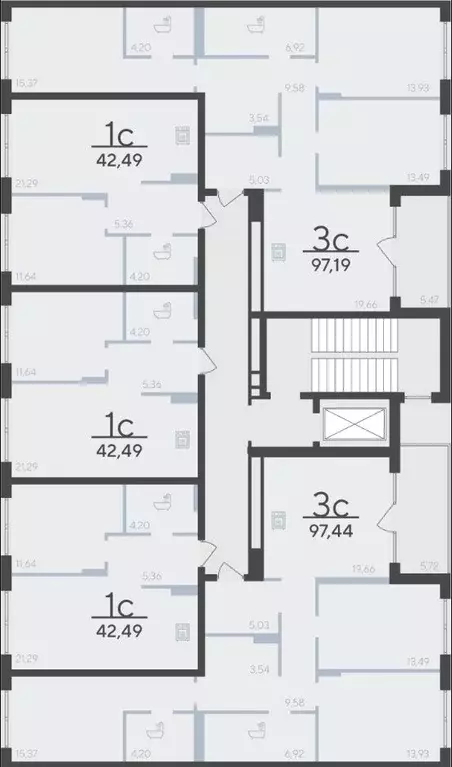 3-к кв. Тюменская область, Тюмень ул. Сергея Свиридова, 15 (97.44 м) - Фото 2