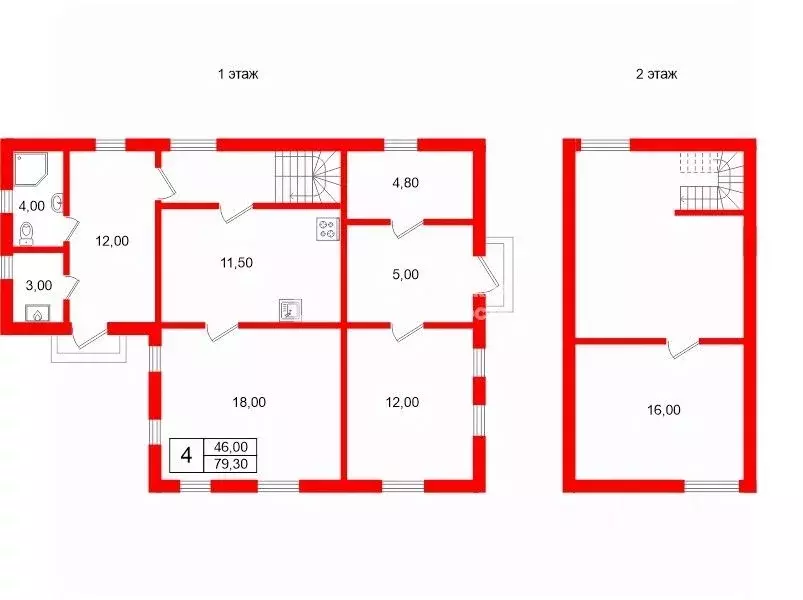 Дом в Ленинградская область, Гатчинский муниципальный округ, Вырица ... - Фото 2