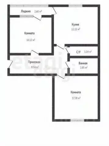2-к кв. Краснодарский край, Горячий Ключ ул. Ярославского, 132Ск3 ... - Фото 1
