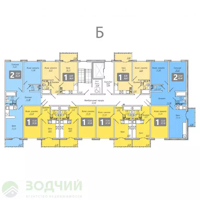 1-комнатная квартира: Чебоксары, Солнечный бульвар, 4 (37 м) - Фото 1