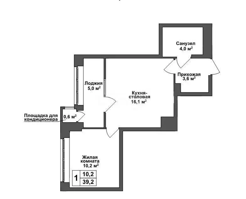 2-комнатная квартира: Горелки, Ключевая улица, 8 (38.3 м) - Фото 0