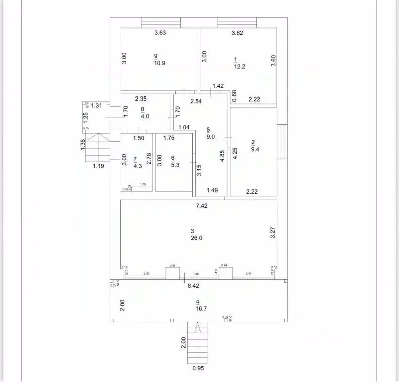 Дом в Башкортостан, Уфимский район, Жуковский сельсовет, д. Сергеевка ... - Фото 2