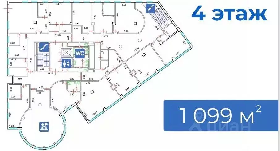 Офис в Москва ул. Большая Якиманка, 18 (1099 м) - Фото 2