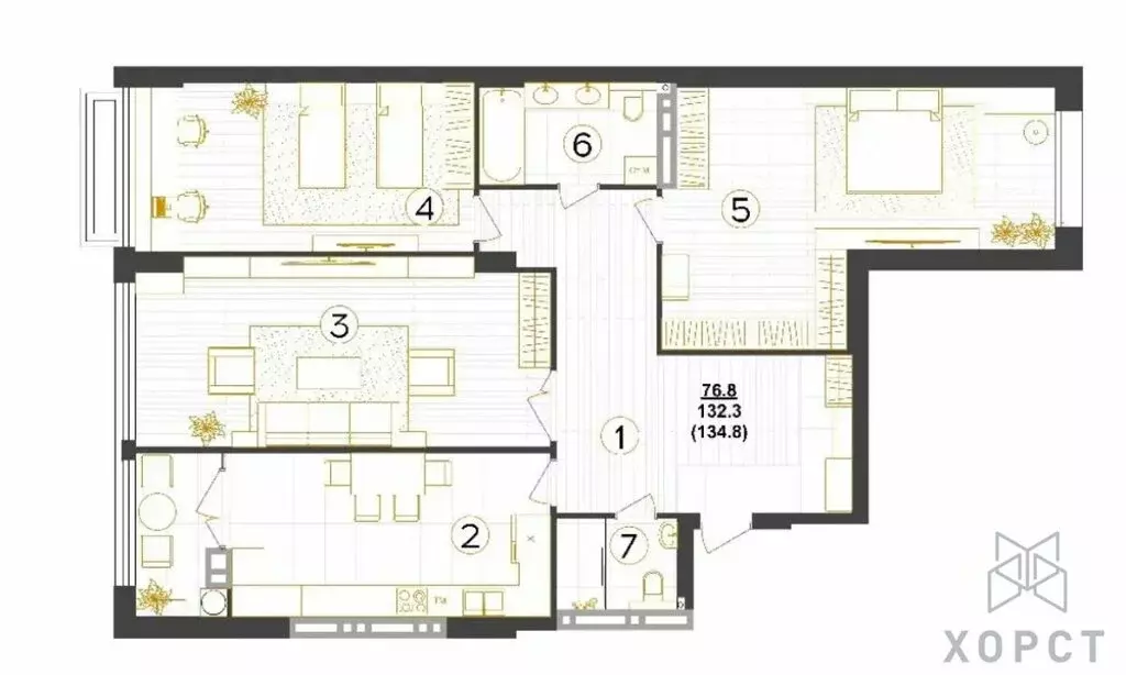 3-комнатная квартира: Ставрополь, Ленинский район, микрорайон № 2, ... - Фото 1