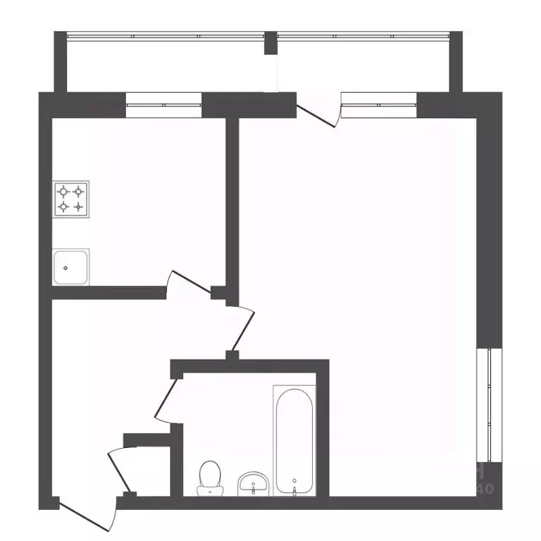 1-к кв. Тюменская область, Тюмень Широтная ул., 81 (36.4 м) - Фото 2