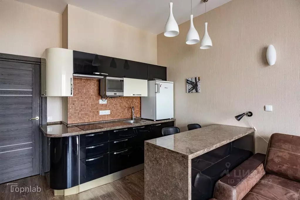 Студия Санкт-Петербург ул. Глухая Зеленина, 6 (30.0 м) - Фото 2