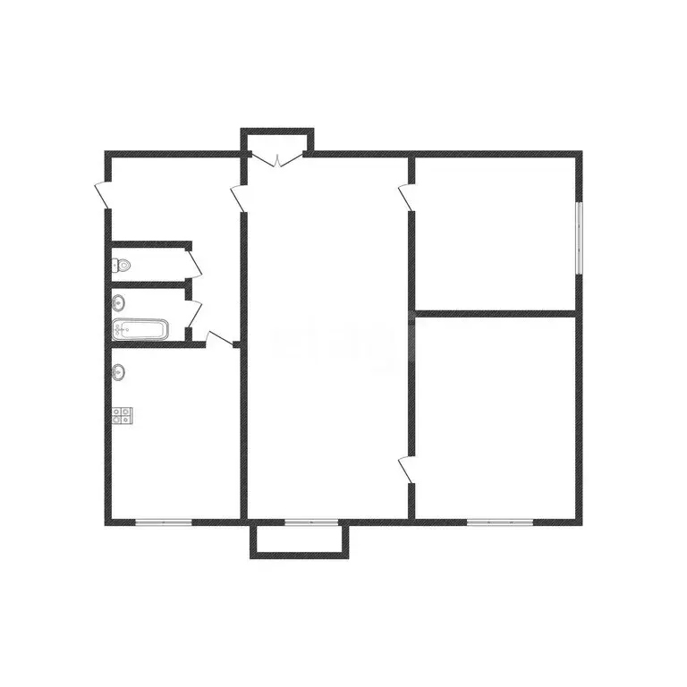 3-комнатная квартира: Бийск, Социалистическая улица, 78 (48.6 м) - Фото 1
