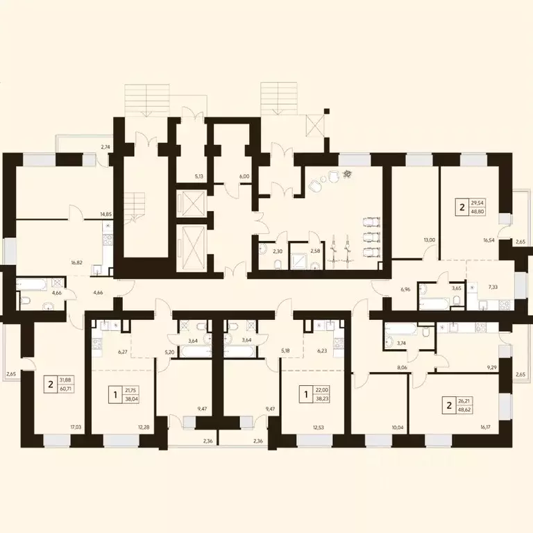 1-к кв. Башкортостан, Уфа ул. Жуковского, 19А (38.06 м) - Фото 2