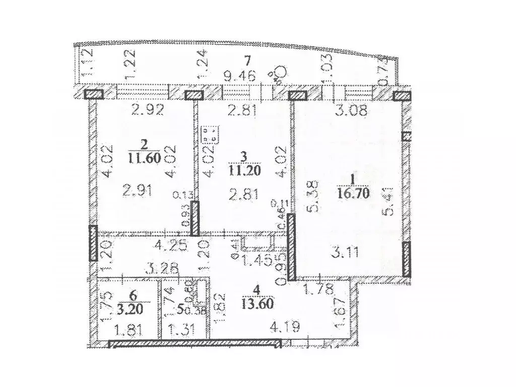 2-к кв. Чувашия, Чебоксары ул. Радужная, 4 (68.0 м) - Фото 2