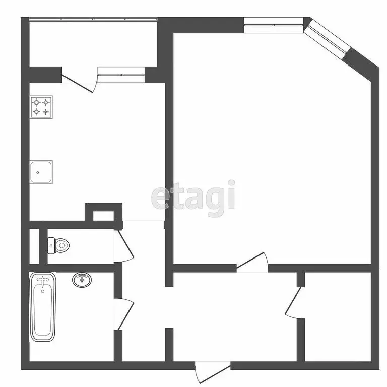 1-комнатная квартира: Тверь, Оснабрюкская улица, 4к2 (43 м) - Фото 1