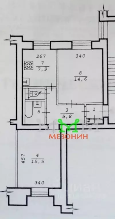 2-к кв. Новосибирская область, Новосибирск ул. Станиславского, 8 (50.4 ... - Фото 0