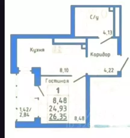 1-к кв. Башкортостан, Уфимский район, с. Михайловка Новоуфимская ул., ... - Фото 1