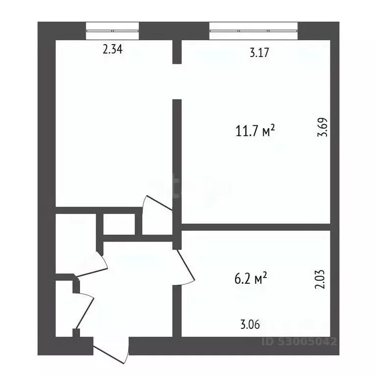 Комната Забайкальский край, Чита ул. Труда, 2 (31.6 м) - Фото 2