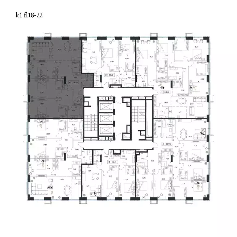 4-комнатная квартира: Москва, проспект Андропова, 9/1 (136.3 м) - Фото 1