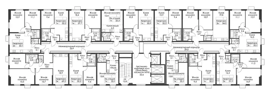 1-к кв. Ленинградская область, Всеволожский район, д. Новое Девяткино ... - Фото 2