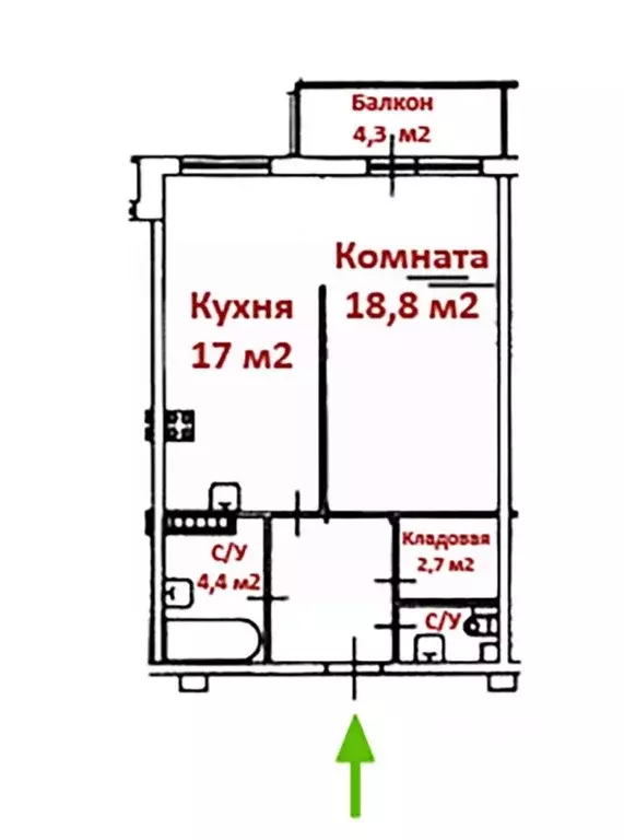 1-к кв. санкт-петербург ул. композиторов, 12 (50.4 м) - Фото 1