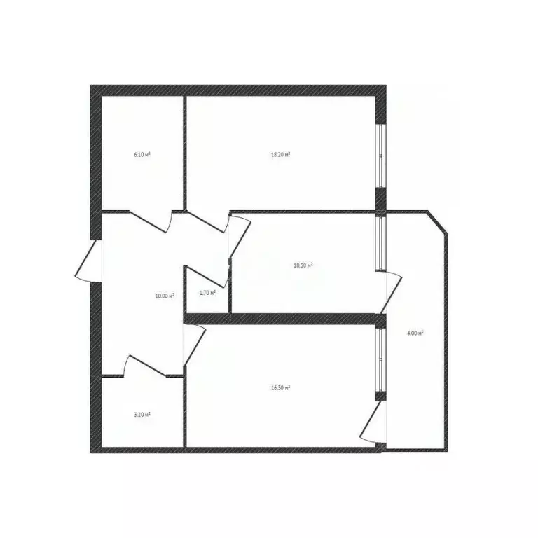 2-к кв. Брянская область, Брянск ул. Горбатова, 10 (70.0 м) - Фото 1