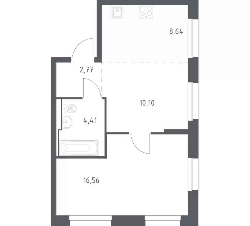 1-комнатная квартира: Владивосток, Первореченский район, микрорайон ... - Фото 1