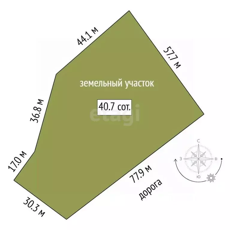 Участок в Тюменская область, Тюмень  (40.7 сот.) - Фото 2