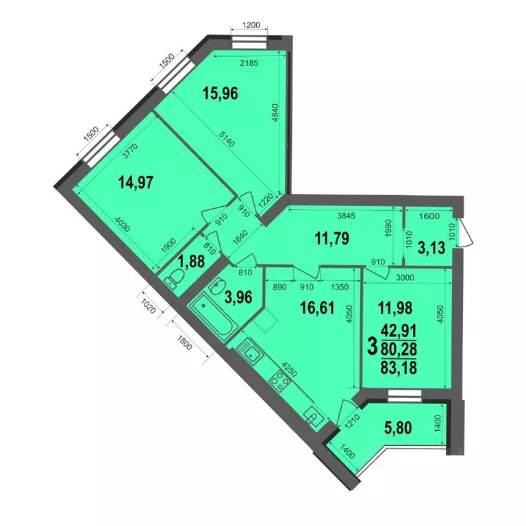 3-к кв. Владимирская область, Ковров ул. 9 Мая, 8 (83.18 м) - Фото 0