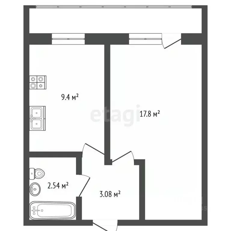 1-к кв. Москва ул. Мусы Джалиля, 8К3 (38.0 м) - Фото 2