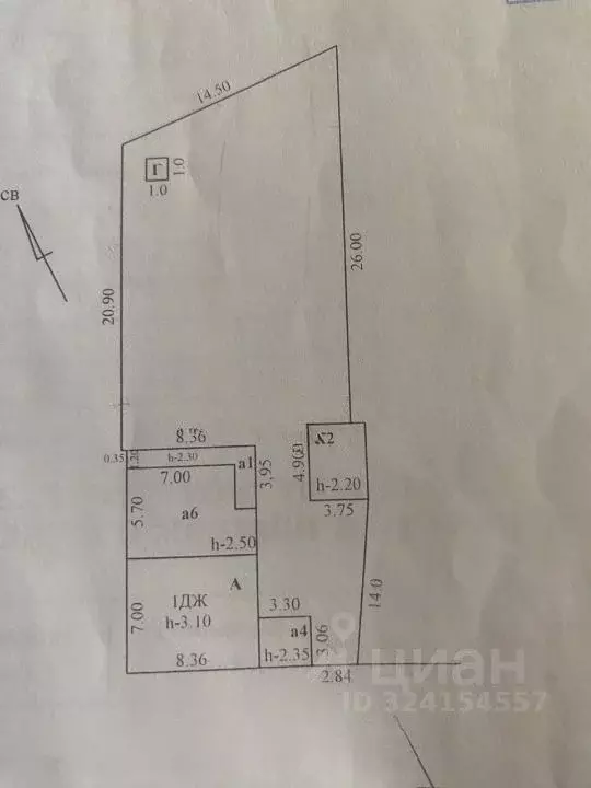 Участок в Ростовская область, Азов Азовский район, пер. Ломоносова, 18 ... - Фото 1