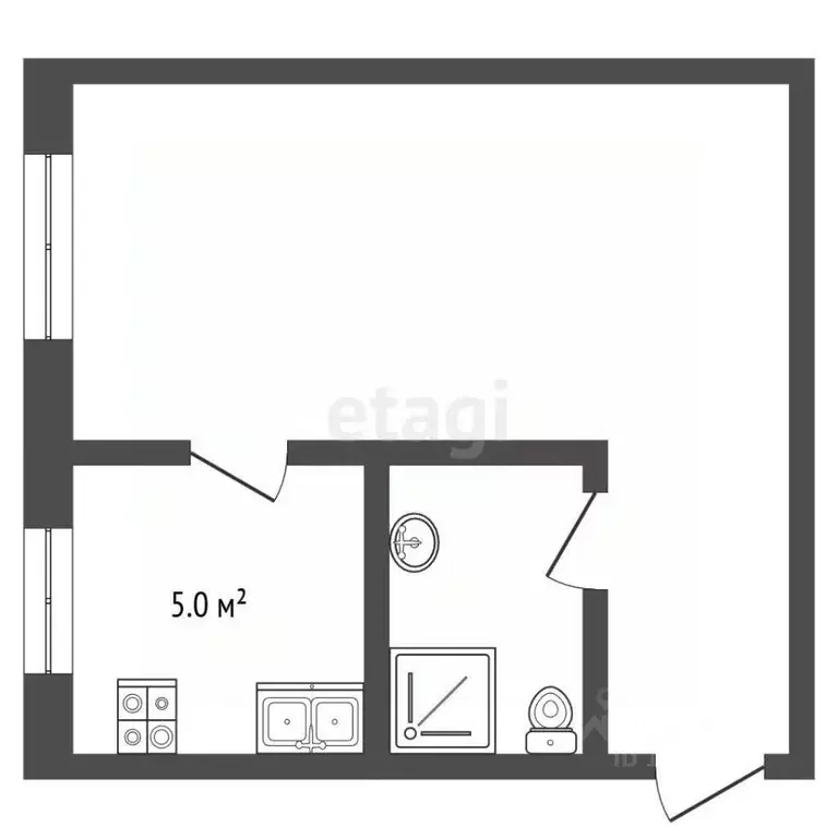 1-к кв. Владимирская область, Муром ул. Мечникова, 60А (30.9 м) - Фото 1