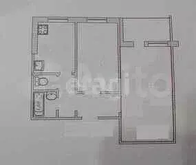 2-к. квартира, 47 м, 9/9 эт. - Фото 0