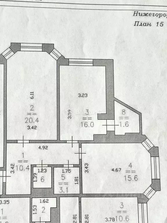 2-к кв. Нижегородская область, Нижний Новгород ул. Родионова, 165к2 ... - Фото 2