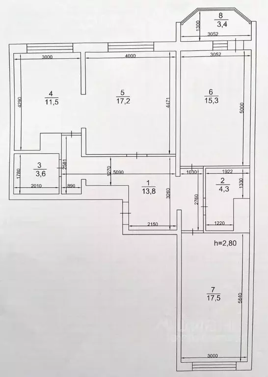 3-к кв. Новосибирская область, Новосибирск Рябиновая ул., 10/1 (83.2 ... - Фото 0