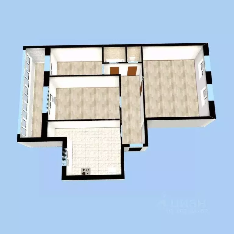 3-к кв. Башкортостан, Уфа ул. Георгия Мушникова, 11 (78.0 м) - Фото 1