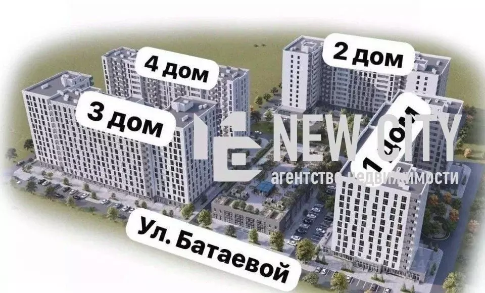 2-к кв. Чеченская республика, Грозный ул. Е.М. Батаевой, 2 (50.0 м) - Фото 1