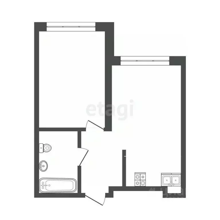 1-к кв. Тюменская область, Тюмень ул. Фармана Салманова, 15 (36.4 м) - Фото 0