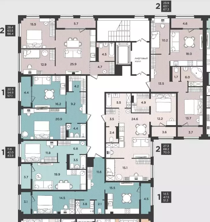 3-к кв. Архангельская область, Северодвинск  (70.0 м) - Фото 1