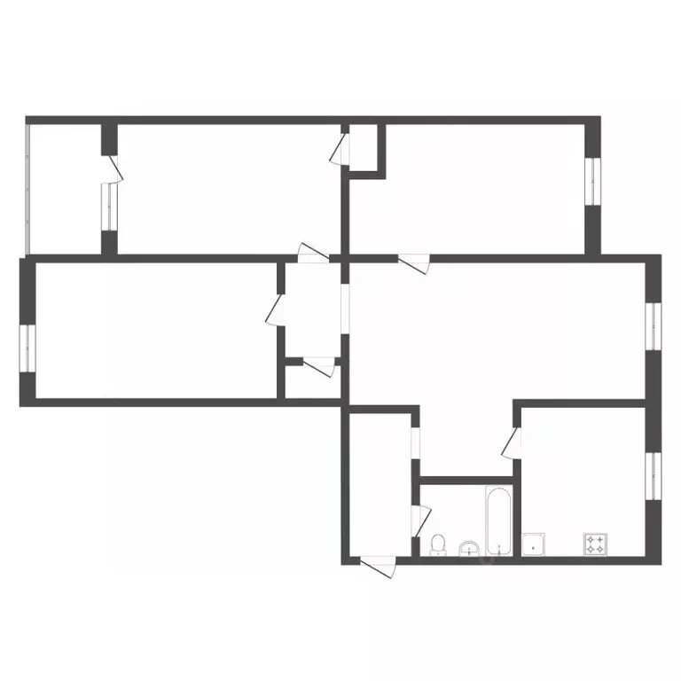4-к кв. Тюменская область, Тюмень ул. Республики, 175 (67.1 м) - Фото 2