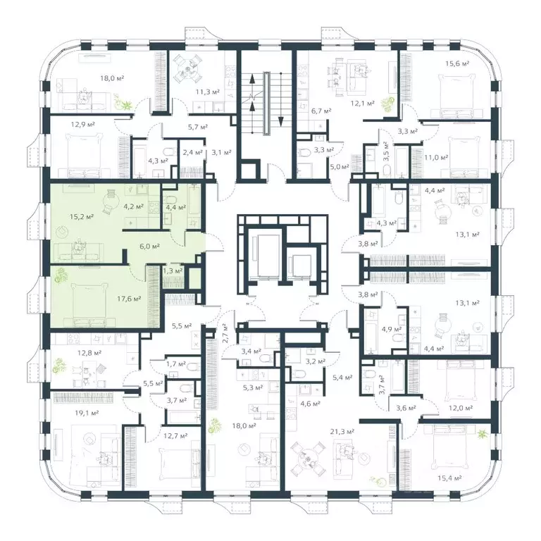 2-к кв. Приморский край, Владивосток Дом на Востоке жилой комплекс, ... - Фото 2