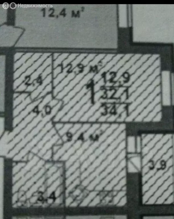1-комнатная квартира: Владимир, Новгородская улица, 1 (32.4 м) - Фото 0