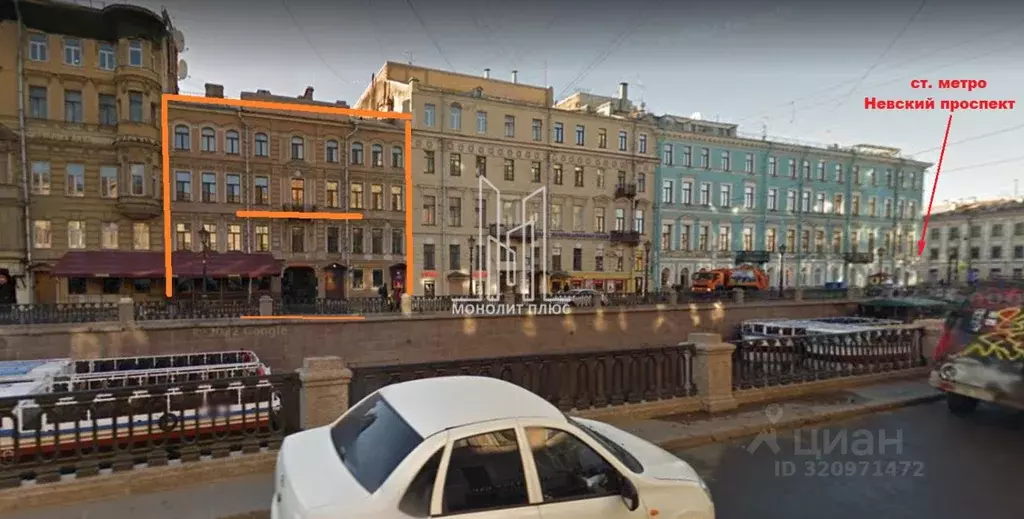 Офис в Санкт-Петербург наб. Канала Грибоедова, 12 (108 м) - Фото 0