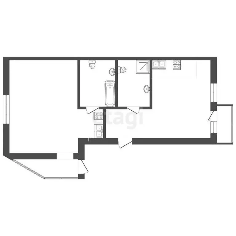 2-комнатная квартира: Тамбов, улица Агапкина, 19А (71.3 м) - Фото 0