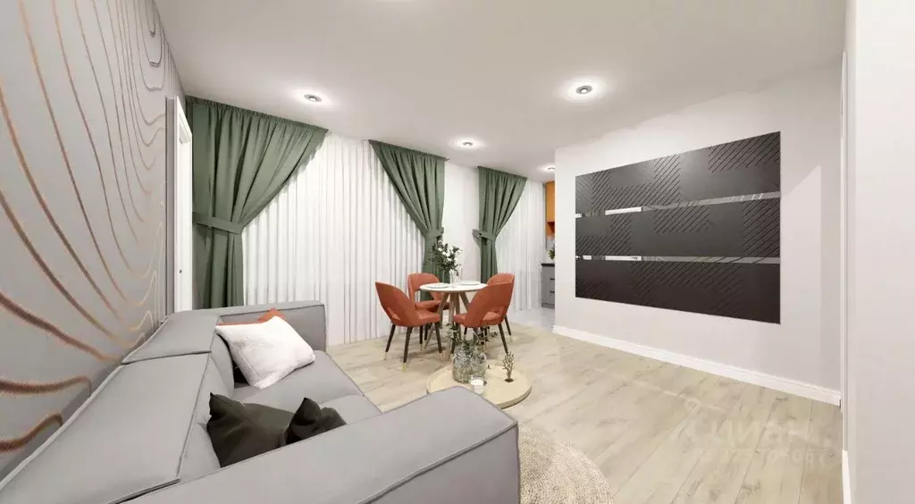 2-к кв. Омская область, Омск ул. 27-я Северная, 1А (45.5 м) - Фото 1