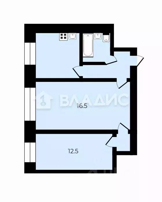 2-к кв. Воронежская область, Воронеж ул. Героев Стратосферы, 10 (42.4 ... - Фото 2