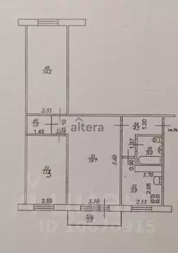 3-к кв. Татарстан, Казань ул. Гарифьянова, 36 (60.0 м) - Фото 2