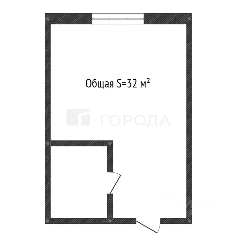 Студия Алтайский край, Барнаул просп. Коммунаров, 120а (32.0 м) - Фото 1