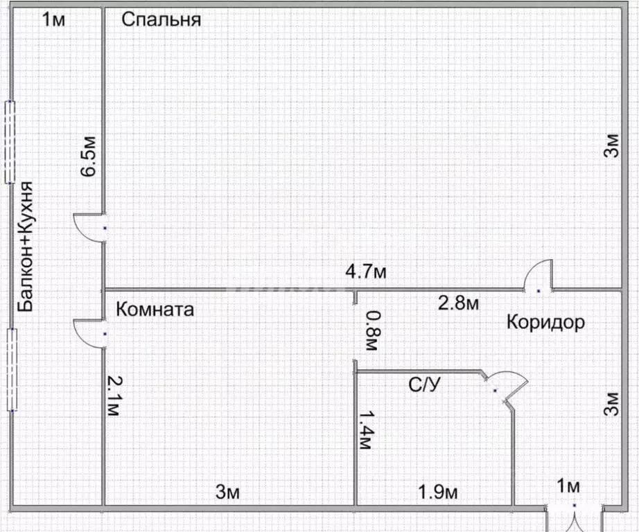 1-к кв. Дагестан, Дербент просп. Агасиева, 20 (35.0 м) - Фото 2
