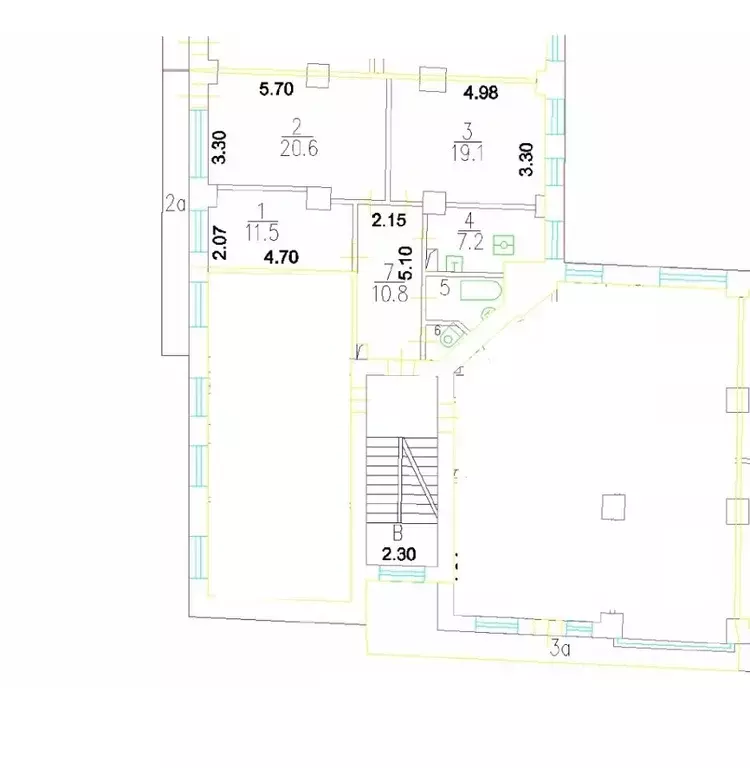 3-к кв. Москва Новокузнецкая ул., 4/12С1 (74.2 м) - Фото 2